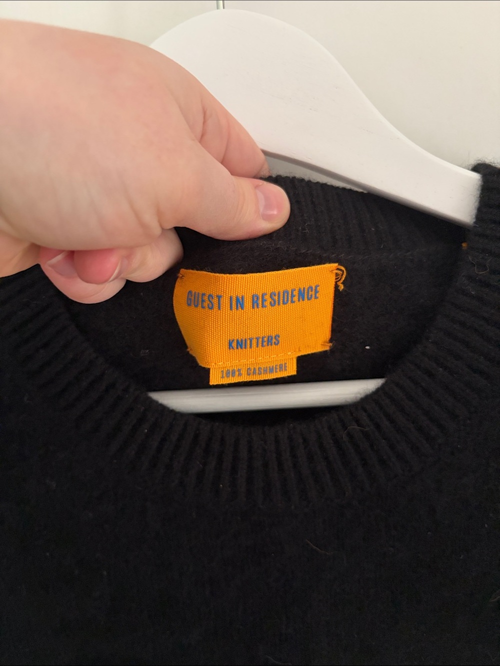 Guest in Residence • Black 100% Cashmere Sweater (Size XL) - Picture 2 of 6